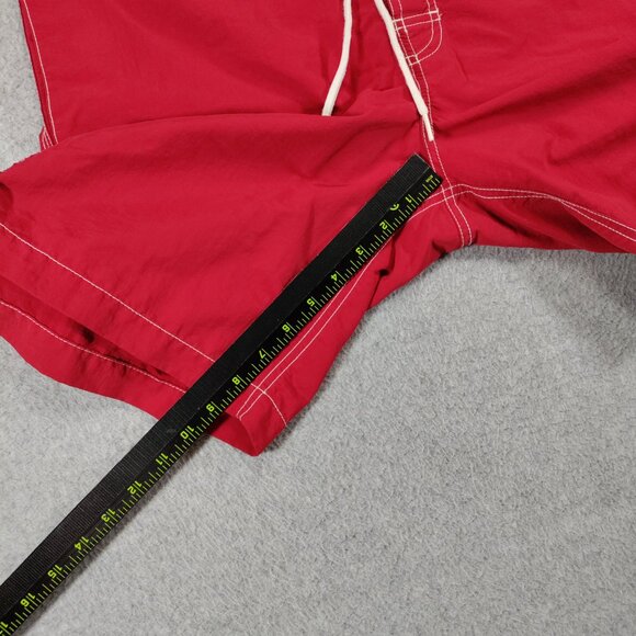 POLO Ralph Lauren Swim Trunk Mens XL Red Nylon Cargo Linen 9in Inseam Shorts - Picture 9 of 9